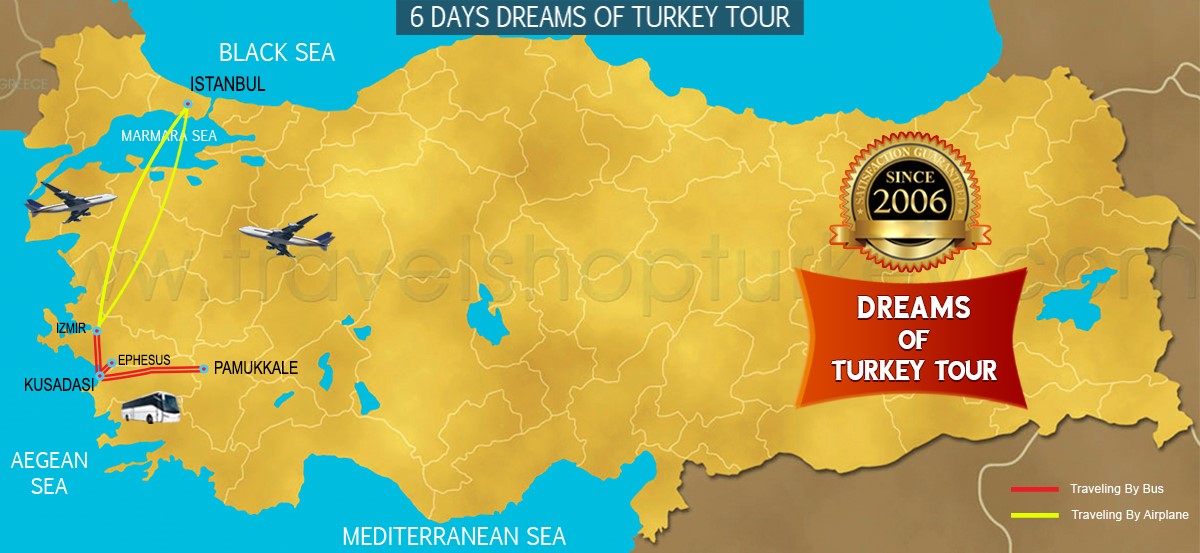 6 Days Turkey Tour | Turkey Holiday Package | Istanbul.com